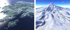 Maßstabsspanne für virtuelle Landschaften. Click for Zoom.